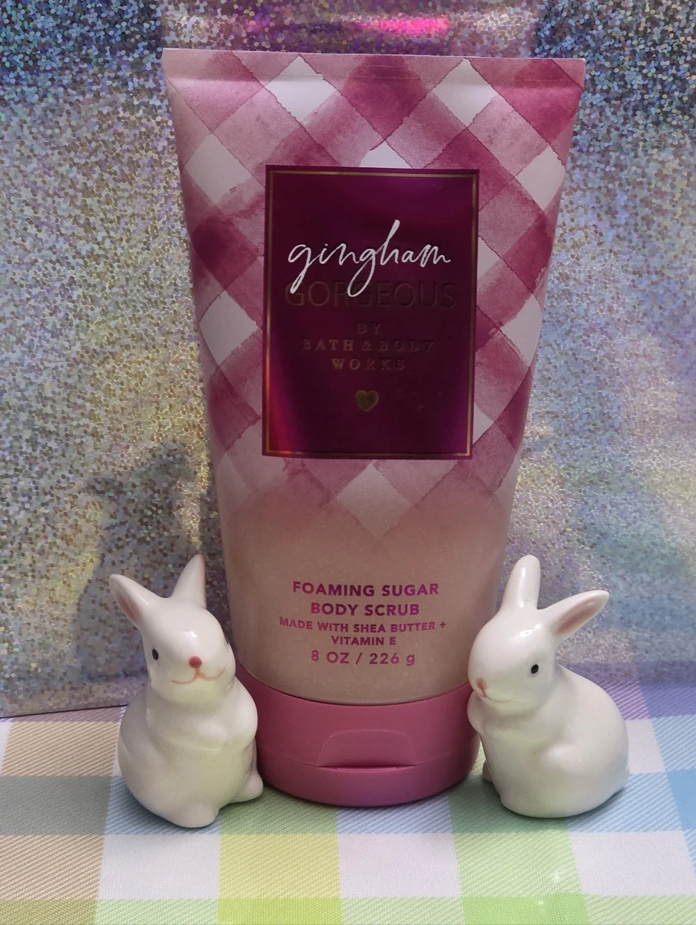 Bath & Body Works Gingham Gorgeous Foaming Sugar Body Scrub 8oz NEW